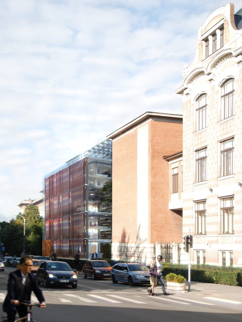 Central University Library - Cluj, 
Bibliothéque centrale universitaire, Dragan Architecture, Paris, 2010